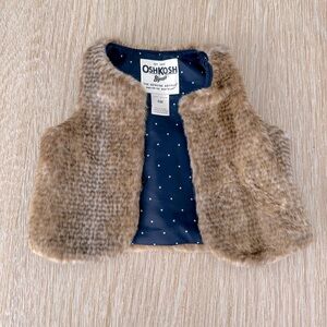 Oshkosh faux fur vest
